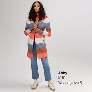 ✨NWT✨ Carve Designs Durango Sweater in Coral Bold Stripe